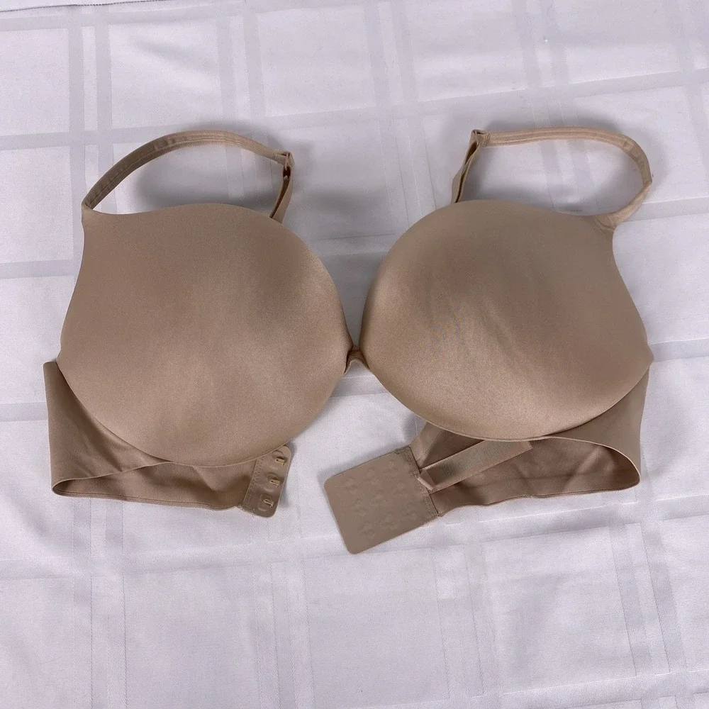 Skims T-Shirt lightly lined wired bra. Size 36D beige - Picture 1 of 5